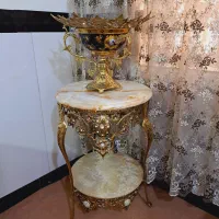 میزتلفن برنز و میوه خوری برنز سلطنتی