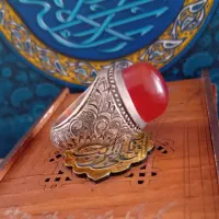 انگشتر نقره دستساز عیار ۹۵۰ با مهر درویش