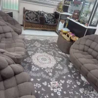 مبل  راحتی  صدفی  قهوه ای|مبلمان خانگی و میز عسلی|تهران, راه آهن|دیوار