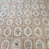 فرش ابریشم گلستان پادشاه کرمی