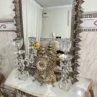 آینه کنسول آنتیک و سلطنتی|بوفه، ویترین، کنسول|نیشابور, راه آهن|دیوار