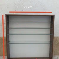 شلف دیواری آرایشگاه ناخن کاری مخصوص جا لاکی|کتابخانه، شلف، قفسه‌های دیواری|چهارباغ, |دیوار