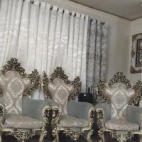 مبل ۹نفره  چوب گردو طوسی