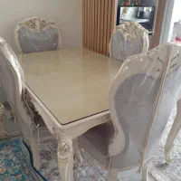 مبل استیل ۷ نفره و میز غذا خوری ۶ نفره|مبلمان خانگی و میز عسلی|تهران, مشیریه|دیوار