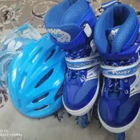 کفش اسکیت همراه با کلاه و محافظ