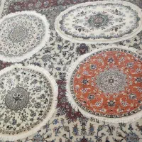 فرش نایین گل ابریشم