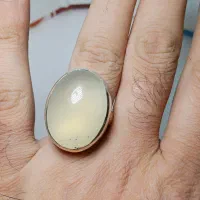 انگشتر نقره دستساز عقیق یمن طبیعی