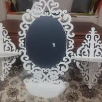 اینه و دو عدد شلف زیبابرای کنار های آینه کاملاسالم