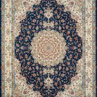 فرش ۱۲متری /۱۲۰۰شانه /سورمه ای کف ساده/جدیدترین