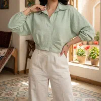شومیزکراپ جذاب پشت گت (پارچه وارداتی)