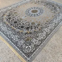 فرش نقشه اشرف نقره ای ۱۲ - ۹ - ۶ متری نو