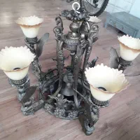 لوستر برنجی ۵ شعله