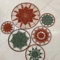 اویز دیوار کوب ماندالا بافی تمام مدل ها دریم کچر|صنایع دستی و سایر لوازم تزئینی|تهران, باغ خزانه|دیوار