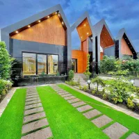 همکف نما مدرن/شهرک یه تیپ/مبله کامل