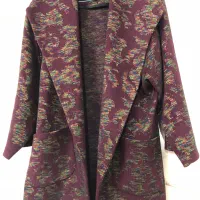 پالتو گرم فری سایز پارچه ترک دوخت مزونی