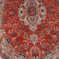 یک جفت قالیچه بیضی کرک ابریشم تبریز در حد نو|فرش|تهران, نیروی هوایی (پیروزی)|دیوار