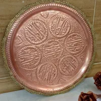 سینی مسی قدیمی|کلکسیون اشیاء عتیقه|مشهد, کشف|دیوار