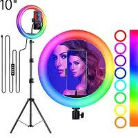 بورس رینگ لایت بهمراه پایه 7رنگ و 3رنگ درسایزمختلف|دوربین عکاسی و فیلم‌برداری|قم, امامزاده ابراهیم|دیوار