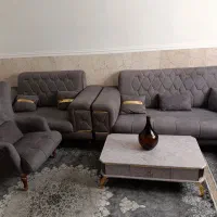 سرویس مبل هفت نفره با میز و عسلی