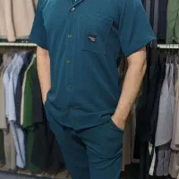 ست بلوز شلوار یقه انگلیسی مراکشی