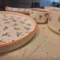 ظروف سرامیکی کار دست 5 عدد
