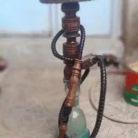 قلیان قدیمی قشنگ همراه با کیف زرد