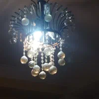 دو عدد لوستر کریستالی