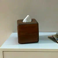 جا دستمال چوبی