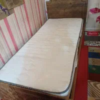 تخت تکنفره همراه با تشک|تخت و سرویس خواب|تهران, بلورسازی|دیوار