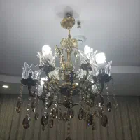 لوستر ۴ شاخه ۸ شعله برنجی