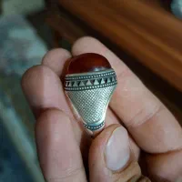 انگشتر عقیق دستساز