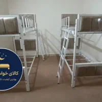 تختخواب دوطبقه(طرح ریوا)پارچه مبلی|تخت و سرویس خواب|مشهد, طلاب|دیوار