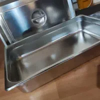 ۴ تا صفحه چدن گریل برگر پز و سینی و ۲ تا بن ماری|ظروف پخت‌وپز|گرگان, |دیوار