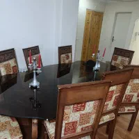 میز نهارخوری ۸و مبلمان ۹نفره طرح هخامنشی استیل