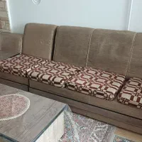 دو دست راحتی هفت نفره و ال|مبلمان خانگی و میز عسلی|قزوین, |دیوار