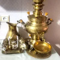 سماور گازی طلایی