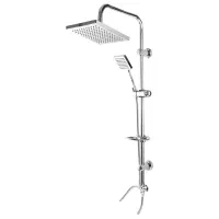 علم دوش دوکاره استیل کروم با ۲سال گارانتی