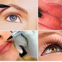 تتوی خط چشم و ابرو و رژ لب دائم