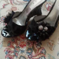 صندل روفرشی مشکی شیک س۳۸/۳۹