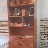 ((حراج)) کتابخانه قفسه شلف کشودار چوبی متن مهم|کتابخانه، شلف، قفسه‌های دیواری|تهران, بازار|دیوار