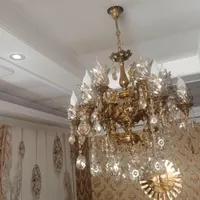 لوستر برنجی|لوستر و چراغ آویز|شهریار, |دیوار