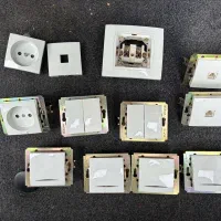 12 عدد کلید پریز و دیمر های نو مهسان