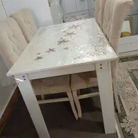 میز ناهار خوری چهارنفره|میز و صندلی غذاخوری|الوند, |دیوار