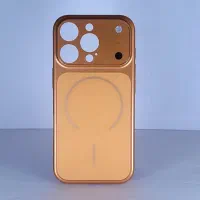 قاب طرح آیفون ۱۷ نارنجی برای گوشیiphone 16 pro max