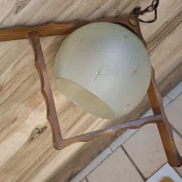 آویز چوبی لوستر اتاق خواب