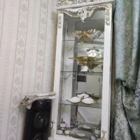 بوفه کاملا چوب سفید طلایی با تخفیف