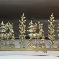 تاج جلوی شومینه برنجی