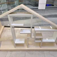 ویترین و دکور و کانتر با تجهیزات نورپردازی