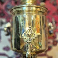 سماور ذغالی روسی دسته گوشواره تمیز|کلکسیون اشیاء عتیقه|تهران, منیریه|دیوار