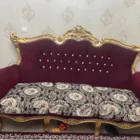 سرویس مبلمان استیل ۹ نفره با چوب راش و ویترین|مبلمان خانگی و میز عسلی|ری, ظهیرآباد|دیوار